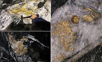 Avustralya'da altın kabuk bağlamış dev kayalar bulundu