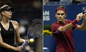 Federer ve Sharapova'dan ABD Açık'a erken veda