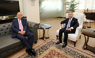 Lokman Ertürk’den Başkan Fethi Yaşar’a taziye ziyareti