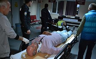 Aksaray'da polislerin bulunduğu araç kaza yaptı: 5 yaralı