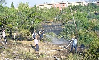 Konya'da sit alanında yangın