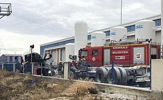 Kırıkkale'de gaz dolumu yapılan tankerde patlama