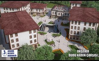 Akşehir Dudu Kadın Çarşısı inşaatı sürüyor