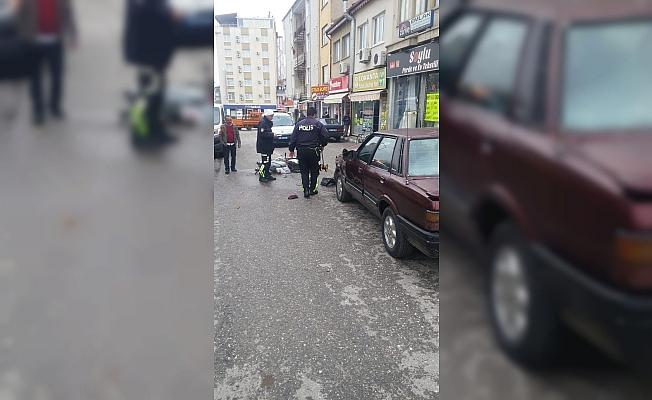 Beyşehir'de otomobille motosiklet çarpıştı: 1 yaralı