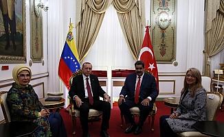 Cumhurbaşkanı Erdoğan Venezuela'da