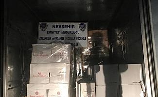 Nevşehir'de 2 bin 430 şişe kaçak içki ele geçirildi