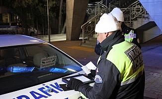 Konya'da yeni yılın ilk trafik cezası ehliyetsiz sürücüye kesildi