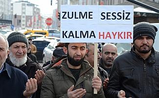 Sarıkaya'da Doğu Türkistan için yürüyüş düzenlendi