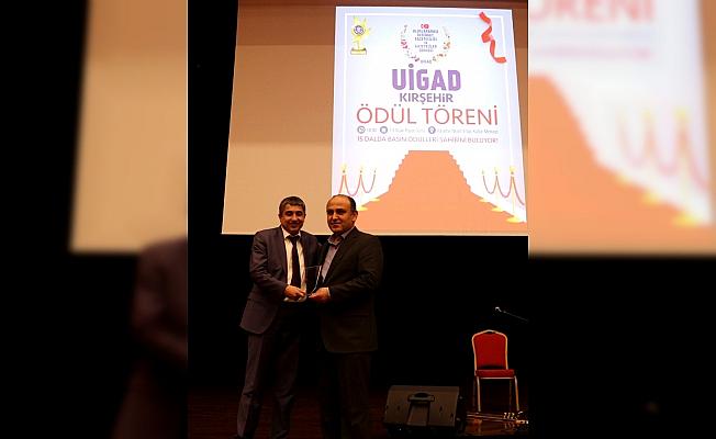 ÜİGAD Kırşehir Temsilciliği basın ödülleri