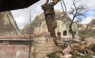 Kapadokya'da 15 yapı yıkılacak