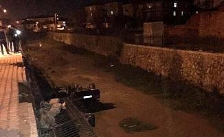 Kırıkkale'de otomobil su kanalına düştü: 1 yaralı