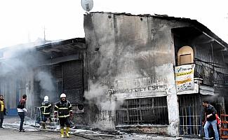 Kırıkkale'de iş yerinde yangın