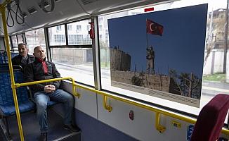 MSB ve AA'nın Zeytin Dalı Harekatı fotoğrafları otobüslerde