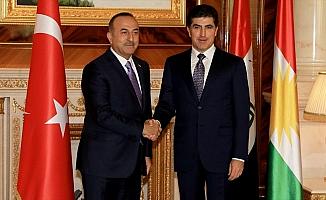 Çavuşoğlu IKBY Başbakanı Neçirvan Barzani ile görüştü