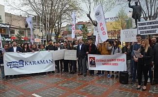Karaman'da çocuk istismarına tepki