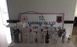 Karaman'da kaçak içki operasyonu