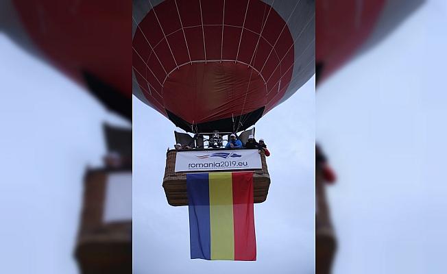 Romanya Büyükelçiliği Kapadokya'da sıcak hava balonu uçurdu