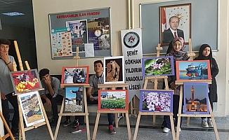 Lise öğrencileri resim ve fotoğraf sergisi açtı