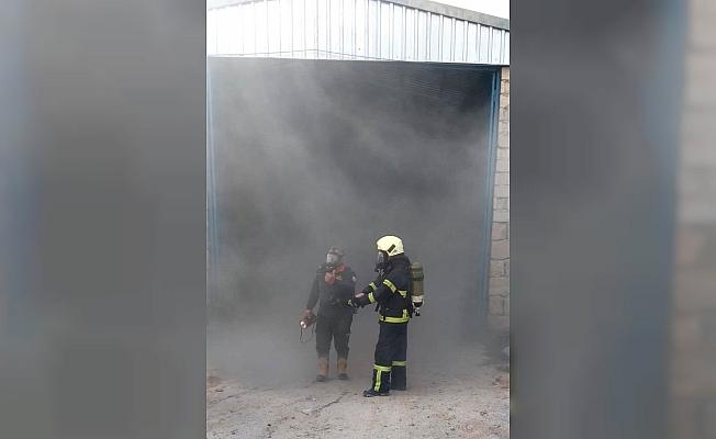 Nevşehir'de narenciye deposunda yangın