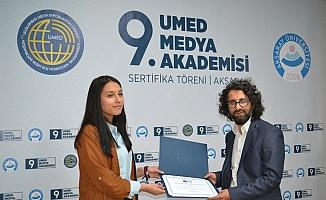 UMED 9. Medya Akademisi sertifika töreni