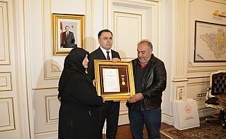 Yozgat'ta Devlet Övünç Madalyası ve Beratı töreni