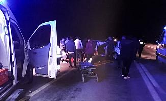 Yunak'ta trafik kazası: 6 yaralı