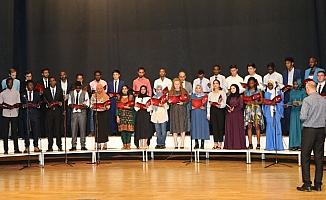 ERÜ'de 69 ülkeden 261 yabancı uyruklu öğrenci Türkçe öğrendi