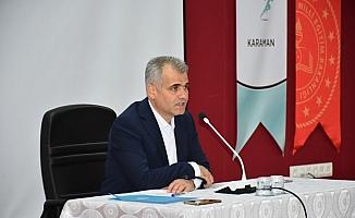 Karaman'da değerlendirme toplantısı