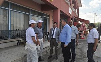 Kaymakam Sezer ve Belediye Başkanı Demirbaş, üreticilerle buluştu