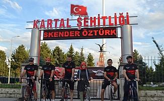15 Temmuz şehitleri için bisikletle Ankara'ya gidiyorlar