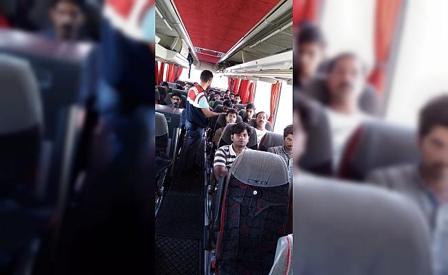 Çankırı'da 17 düzensiz göçmen yakalandı