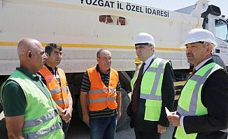 Yozgat Valisi Çakır, asfalt üretim tesislerini inceledi