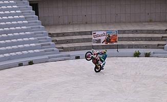Enduro motosiklet sporcusu Coleman, Konya'da gösteri yaptı