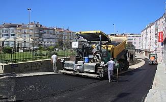 Karaman'da yol asfaltlama çalışmaları