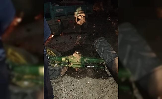 Konya'da kamyon, park halindeki traktöre çarptı: 1 ölü, 2 yaralı