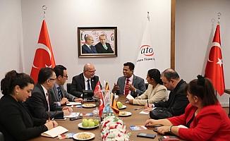Sri Lanka Büyükelçisi Hassen'den ATO'ya ziyaret