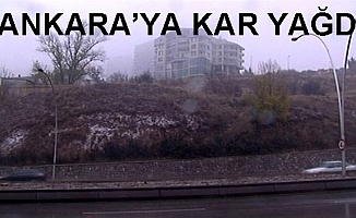 Ankara merkeze mevsimin ilk karı yağdı!