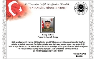 Son Dakika: Yüksekova'da Yaşanan Çatışmada Bir Askerimizi Şehit Verdik