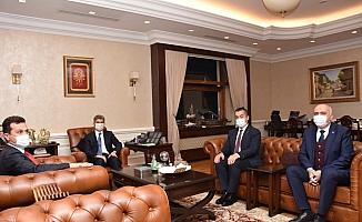 Kaymakam Aksoy ile Belediye Başkanı Acar'dan İçişleri Bakan Yardımcısı İnce'ye ziyaret