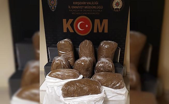 Kırşehir'de 150 kilogram kaçak tütün ele geçirildi