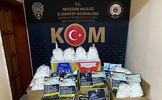 Nevşehir'de tütün kaçakçılığı operasyonu