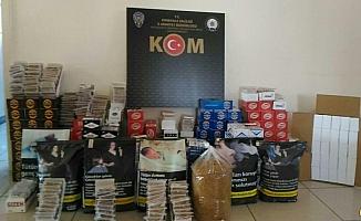 Kırıkkale'de 55 bin 840 makaron ve 9,5 kilogram kaçak tütün ele geçirildi