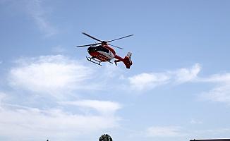 Sivas'ta ambulans helikopter Kovid-19 hastası için havalandı