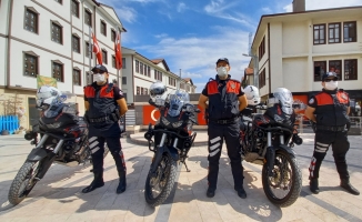 Beypazarı'nda motosikletli polis timi göreve başladı