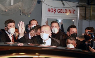 Cumhurbaşkanı Erdoğan memleketi Rize'nin Güneysu ilçesine geldi