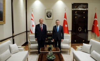 KKTC Cumhurbaşkanı Tatar, Cumhurbaşkanı Yardımcısı Oktay ile ortak basın toplantısında konuştu: