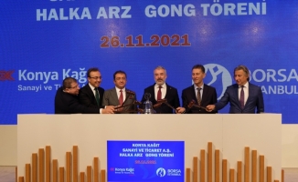 Borsa İstanbul'da gong Konya Kağıt AŞ için çaldı