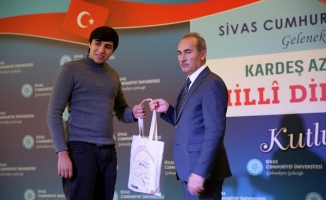 Sivas'ta, Azerbaycan'ın Milli Diriliş Günü dolayısıyla program düzenlendi