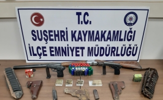 Sivas'ta silah kaçakçılığı yaptığı ileri sürülen zanlı yakalandı