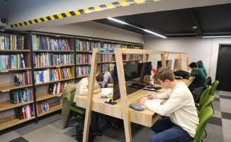 Kayseri'de yarıyıl tatilinde kütüphanelere yoğun ilgi